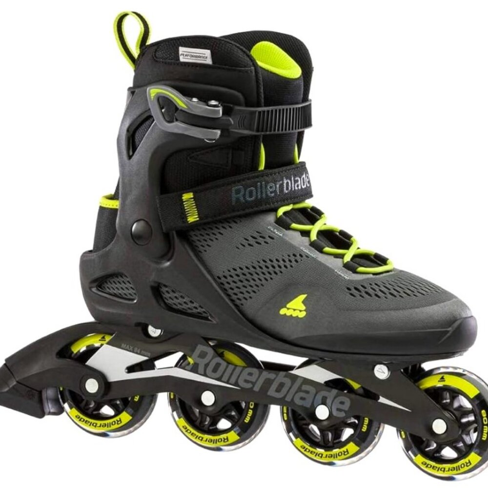Rollerblade Macroblade 80 Black and Lime Men's Adult Fitness Inline Skate